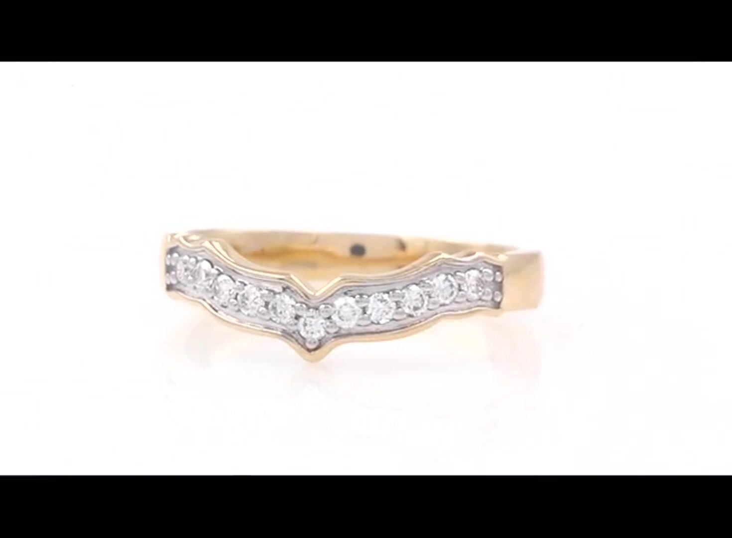 Diamond Wedding Band to Fit Classic Claddagh Engagement Ring Video