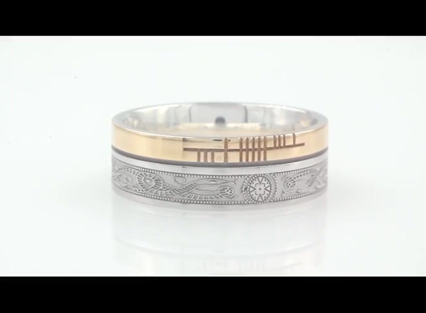 Personalised Ogham Celtic Warrior Ring Video