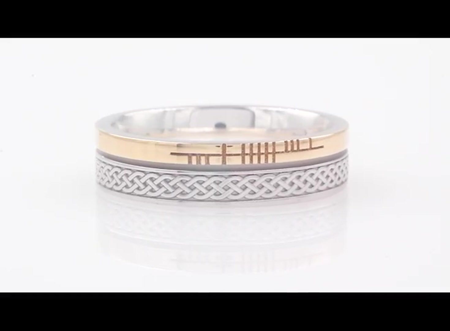 Personalised Ogham Celtic Knot Ring Video