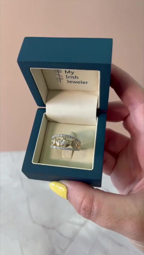 Claddagh Celtic Knot Diamond Ring Video