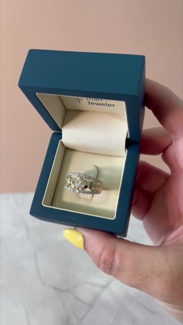 Claddagh Celtic Knot Diamond Ring Video