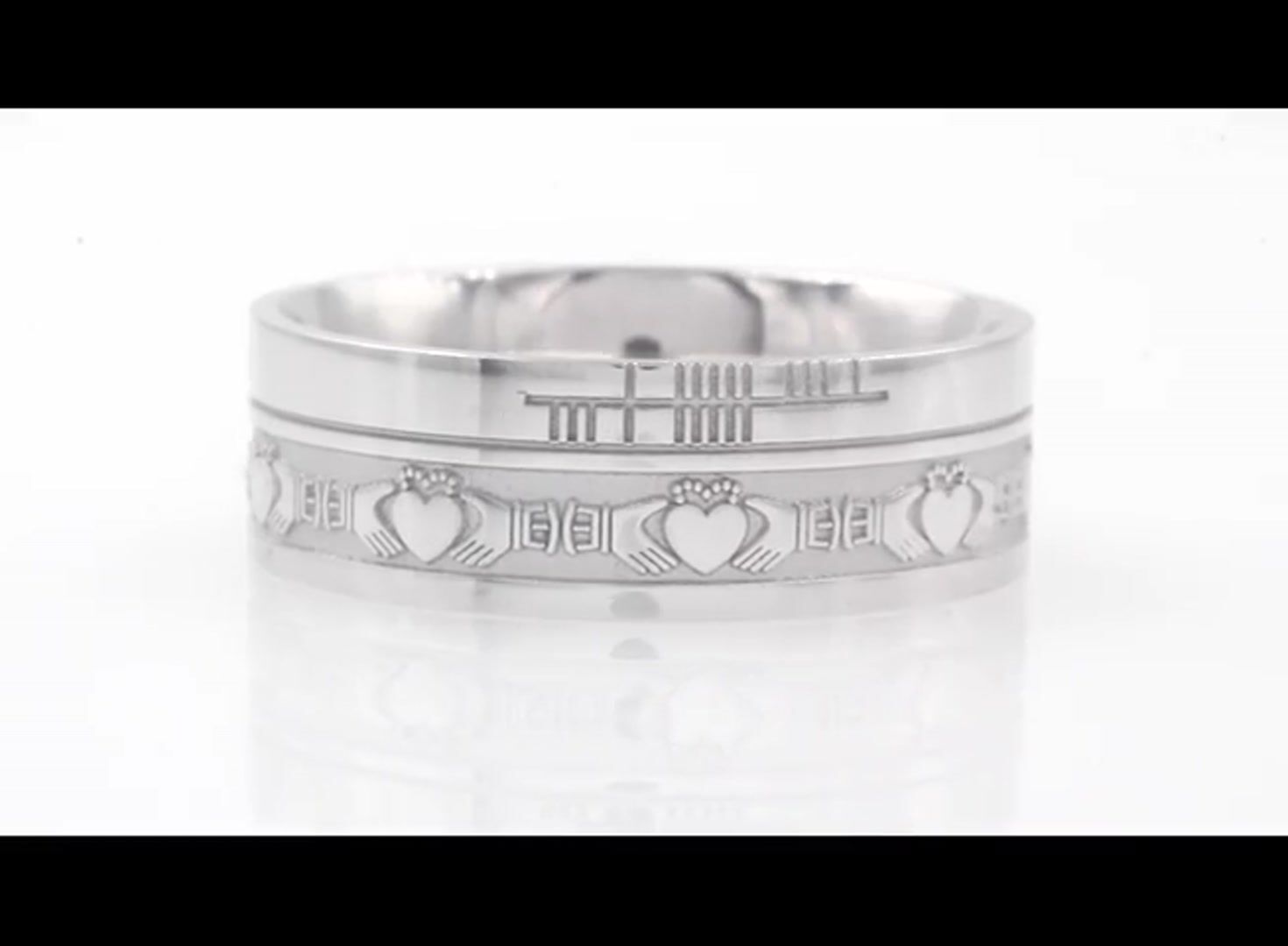 Ogham Claddagh Faith Ring Video