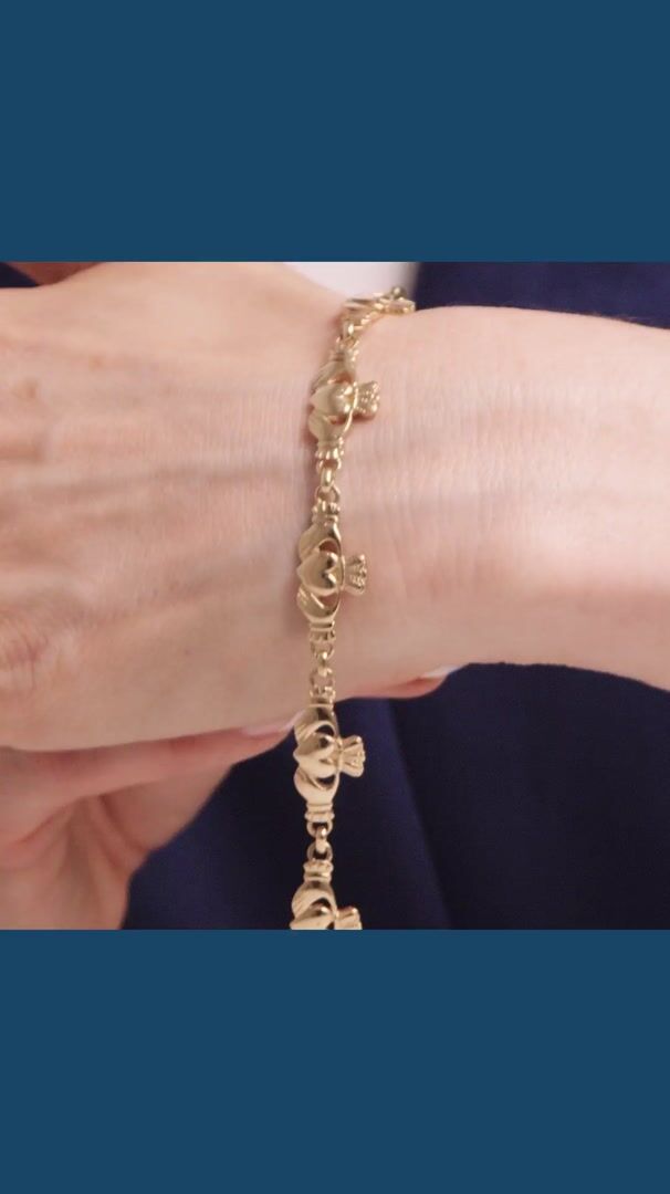 Handmade Gold Claddagh Bracelet Video