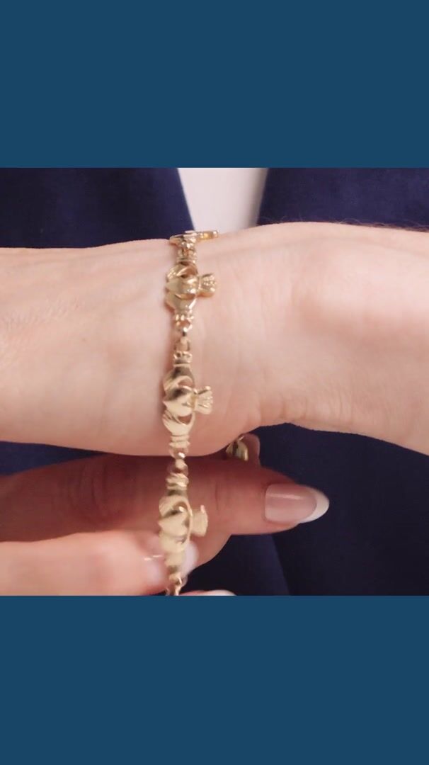 Handmade Gold Claddagh Bracelet Video