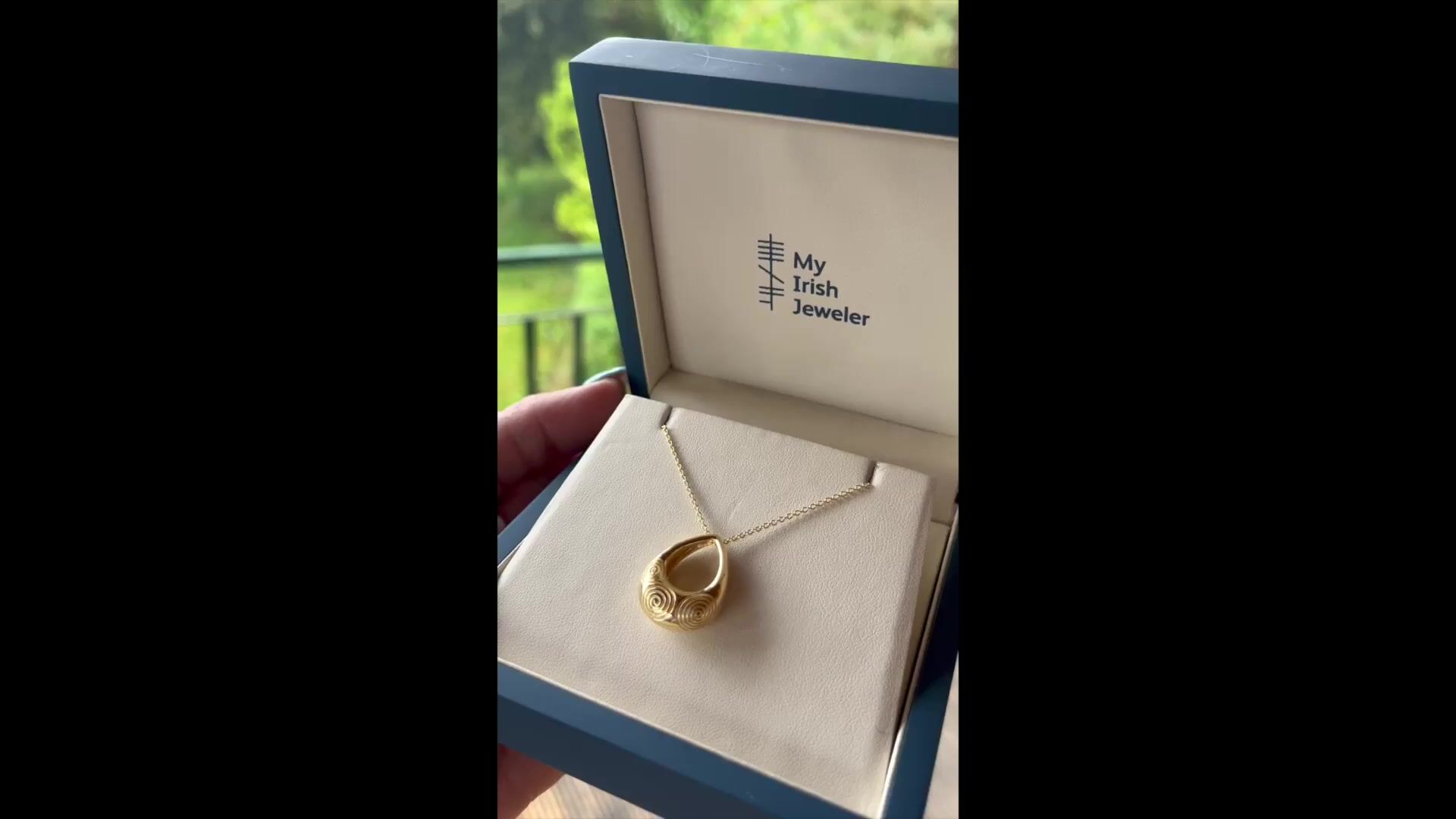 Gold Vermeil Triskele Necklace Video