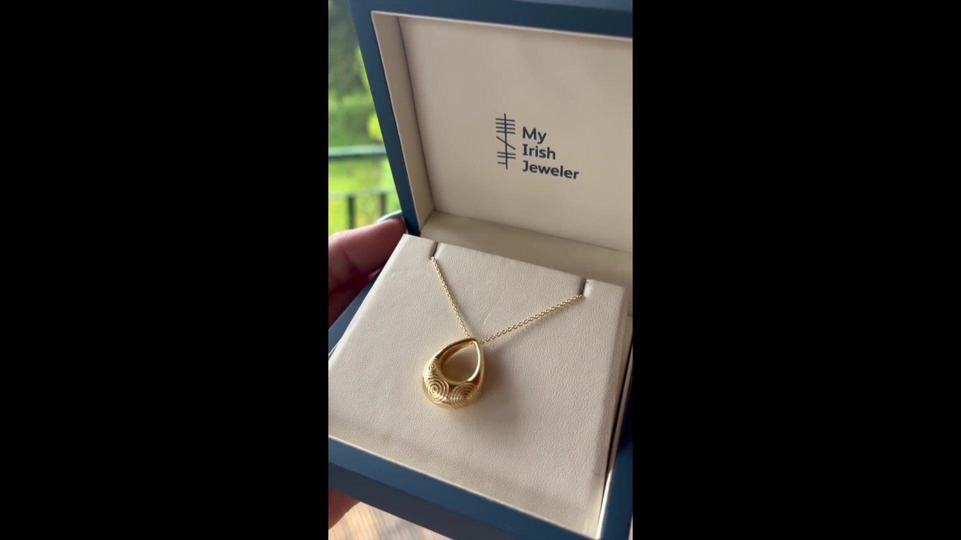 Gold Vermeil Triskele Necklace Video