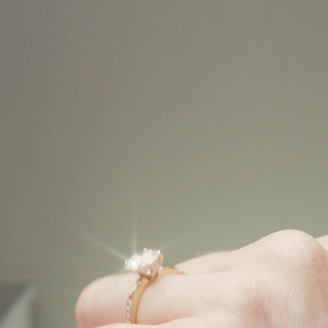 Trinity Knot Hidden Halo Ring Video