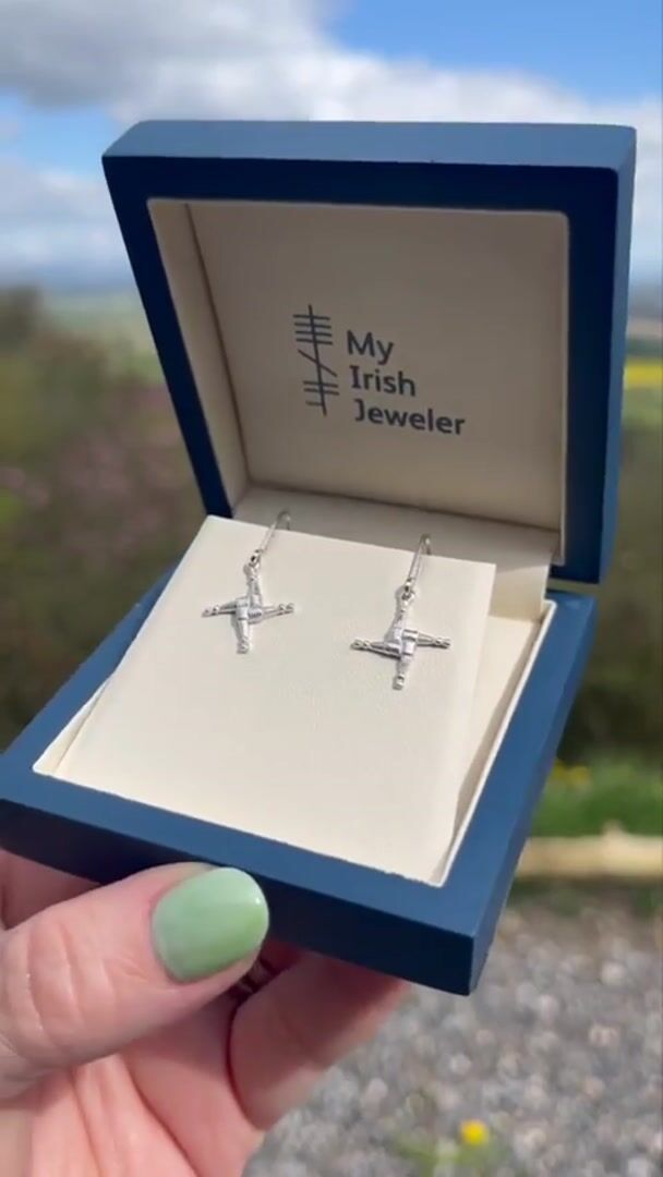 St Brigids Cross Earrings Video