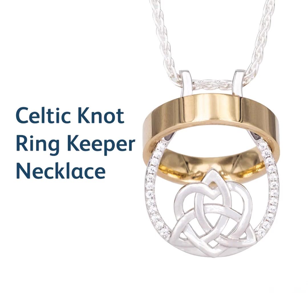 Celtic Knot Ring Keeper Necklace Video