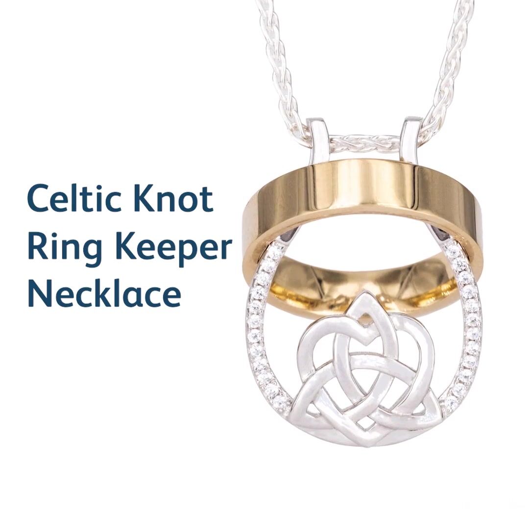 Celtic Knot Ring Keeper Necklace Video
