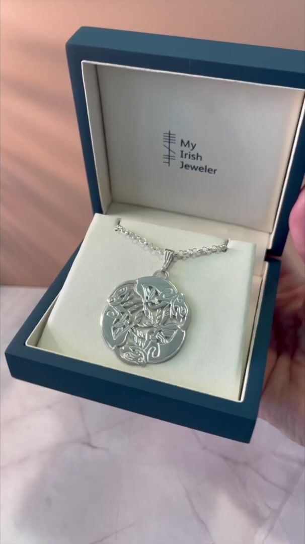 Handmade Celtic Three  Dog Necklace Video