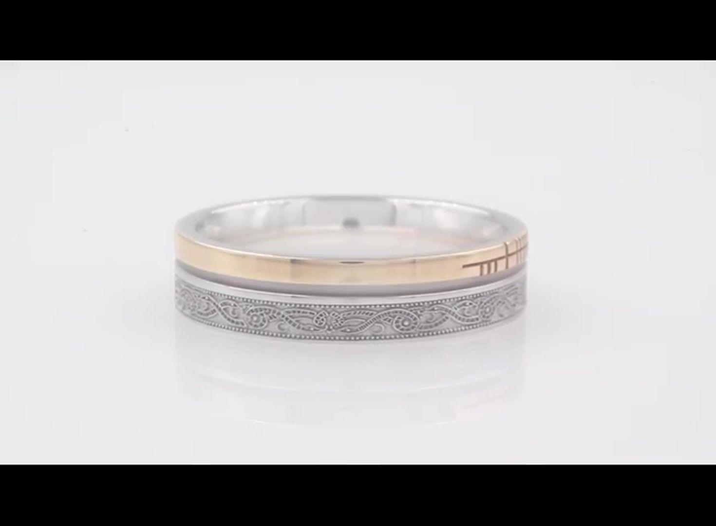 Personalised Ogham Celtic Warrior Ring Video