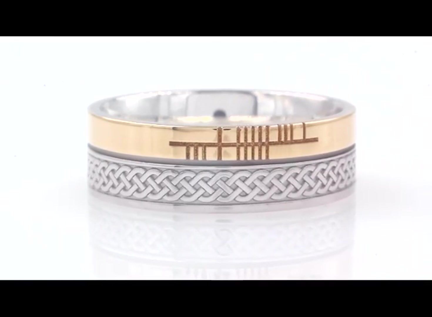 Personalised Ogham Celtic Knot Ring Video