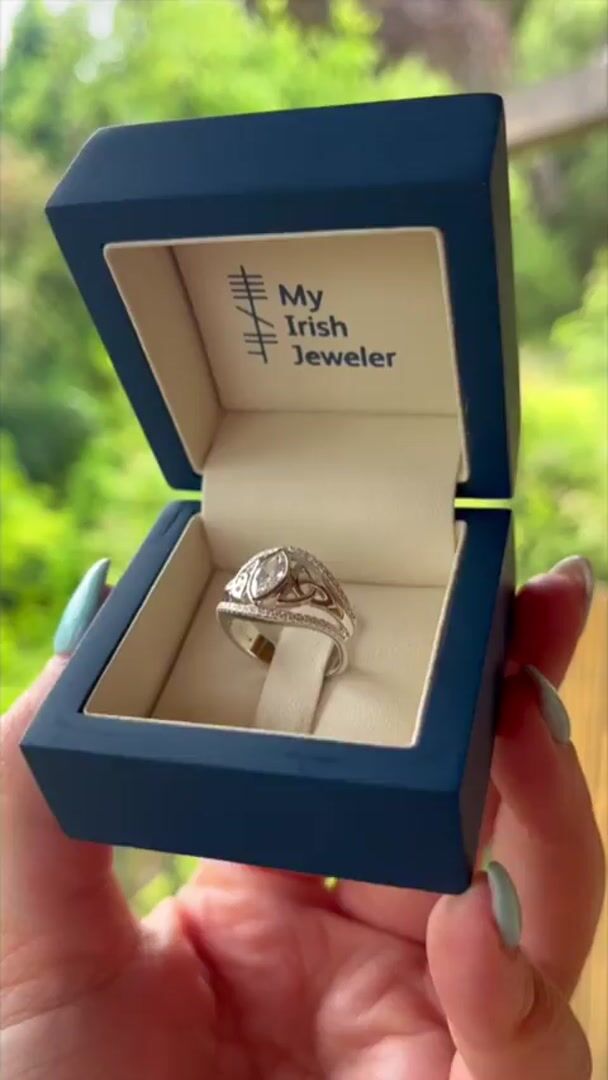 Marquise Trinity Knot Ring Video