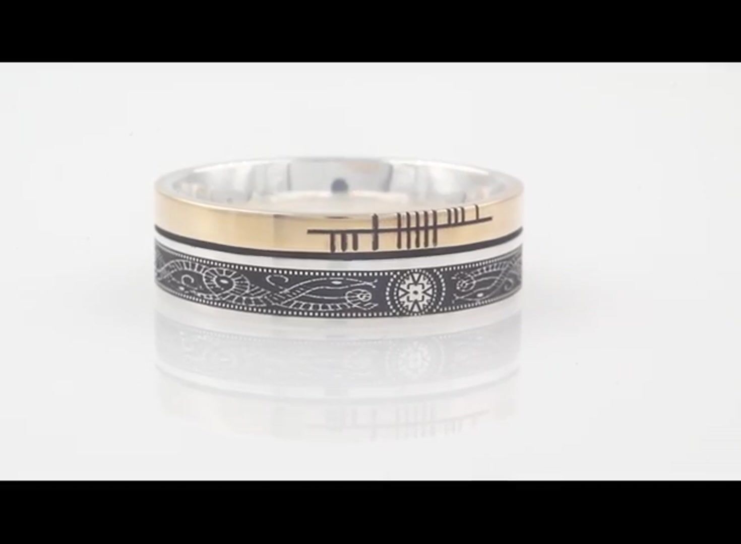 Personalised Ogham Celtic Warrior Ring Video