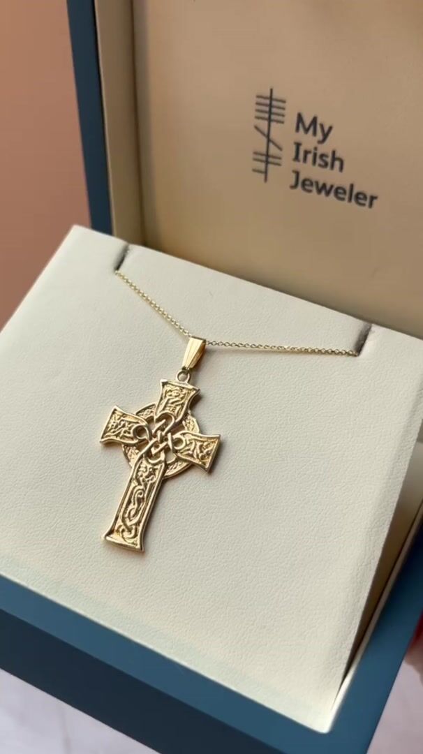 Gold Four Gospels Celtic Cross Video