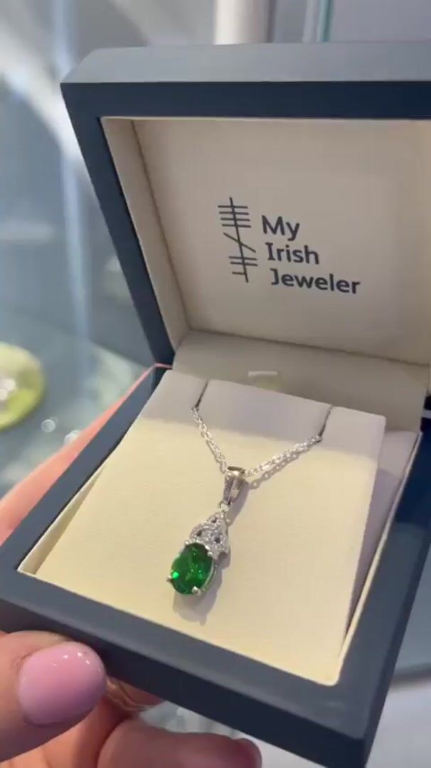 Trinity Knot Birthstone Necklace Video