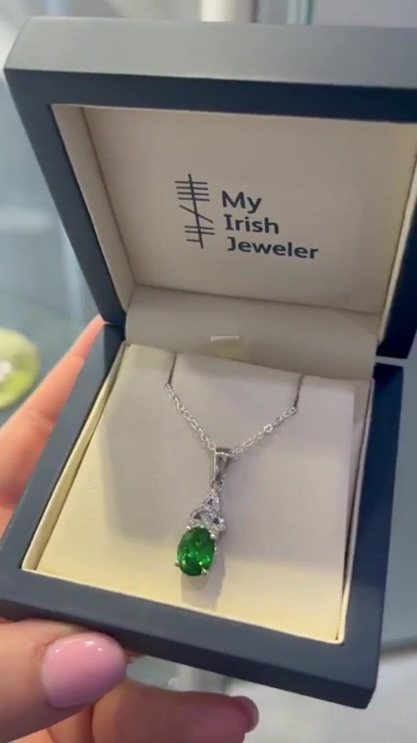 Trinity Knot Birthstone Necklace Video