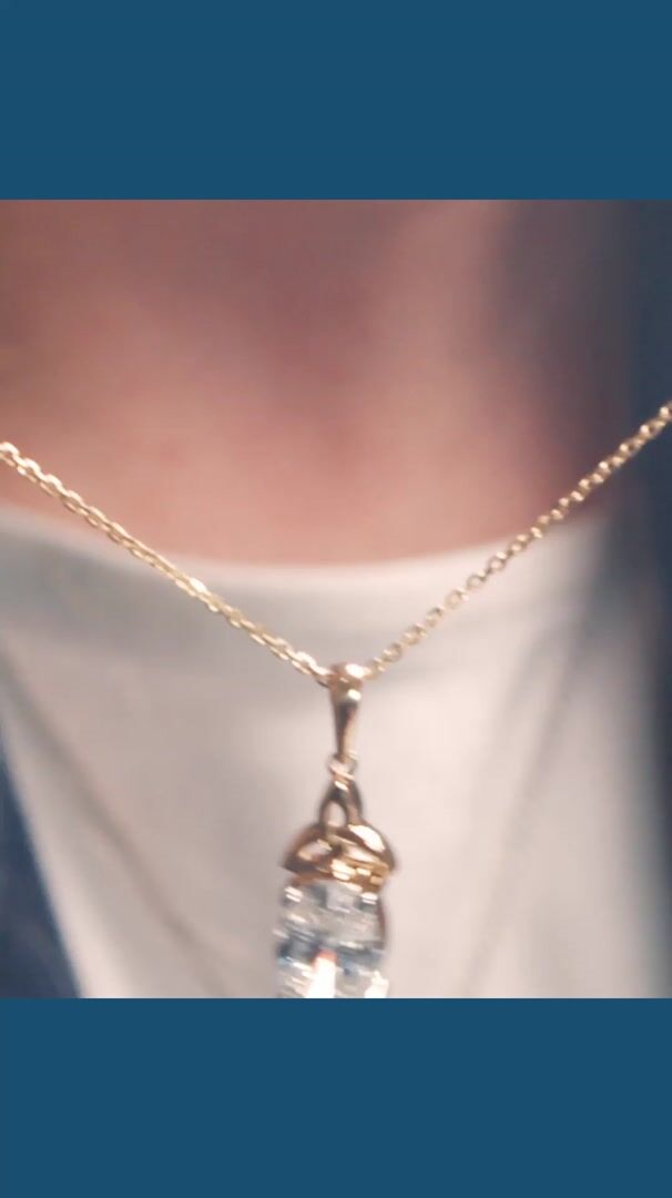 Trinity Solitaire Diamond Necklace Video