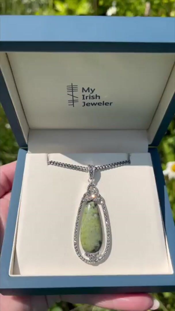 Connemara Marble and Marcasite Necklace Video