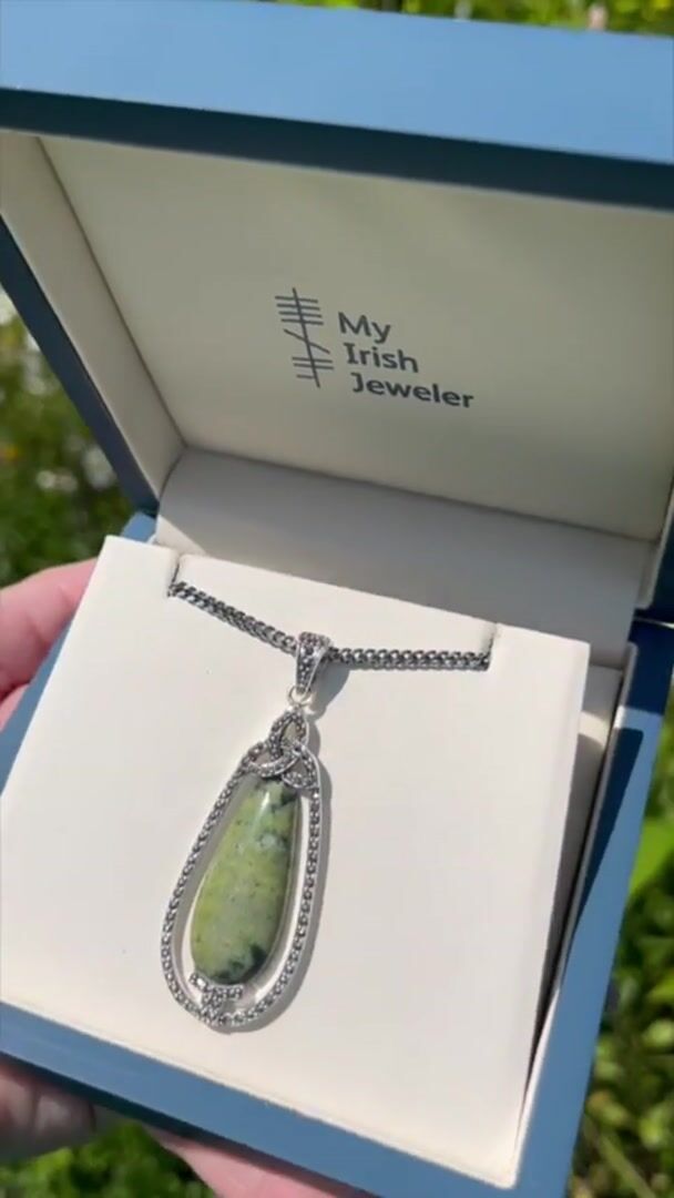 Connemara Marble and Marcasite Necklace Video
