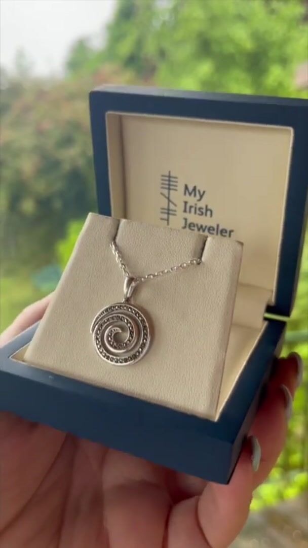 Marcasite Spiral Necklace Video