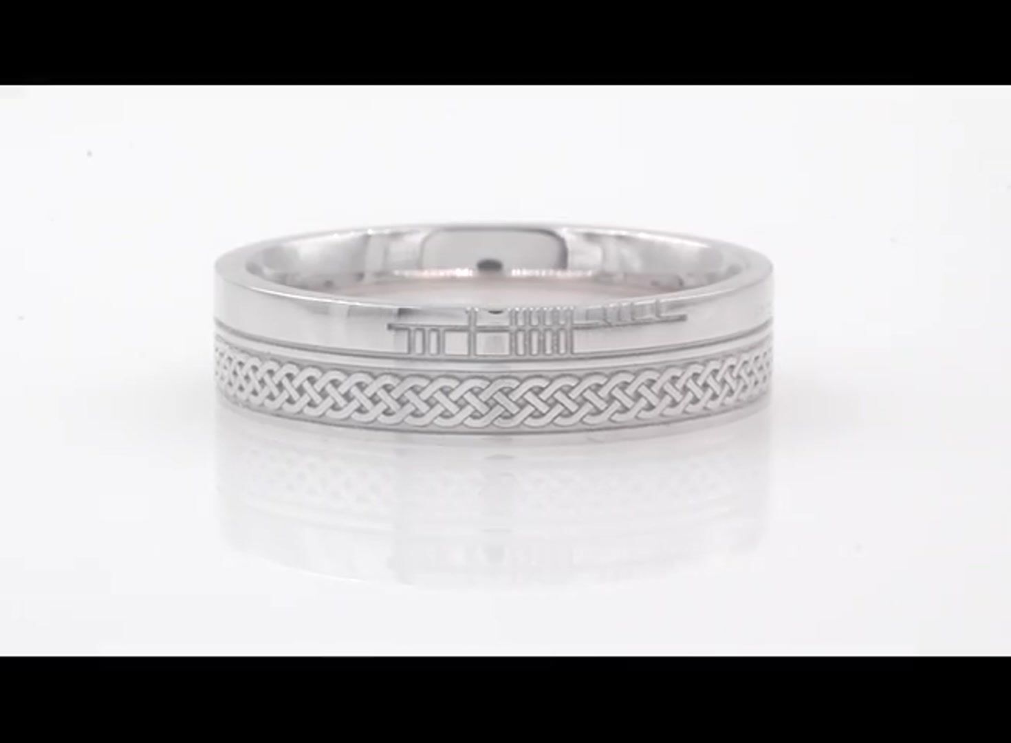 Personalized Ogham Celtic Knot Ring Video