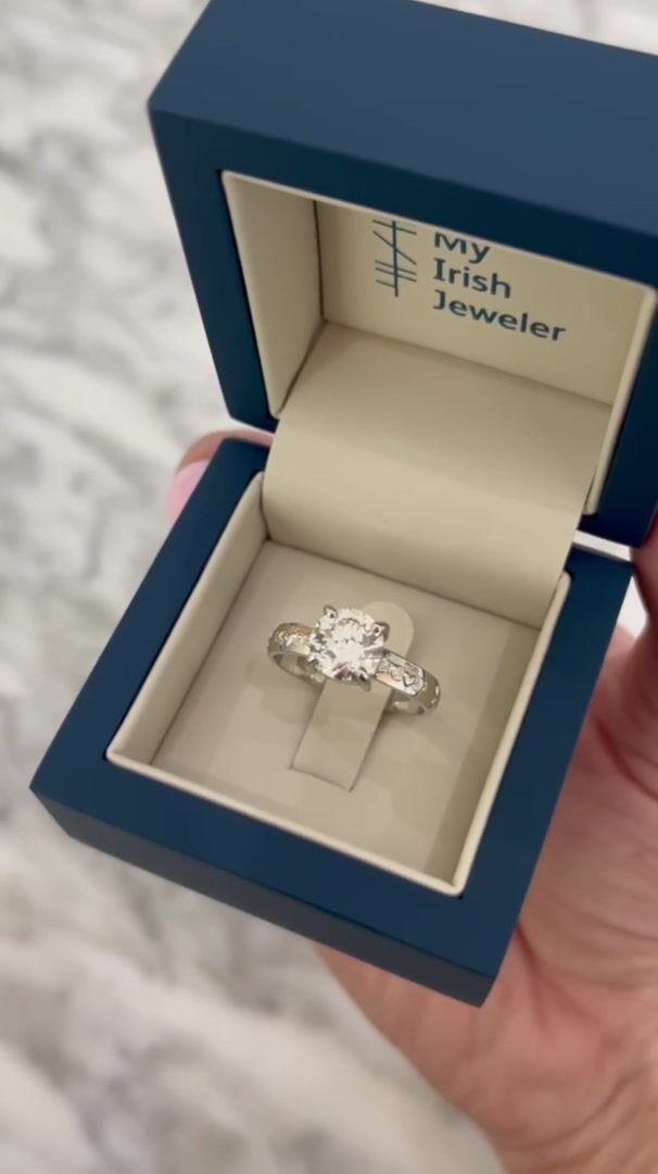 2ct Claddagh Solitaire Ring Video