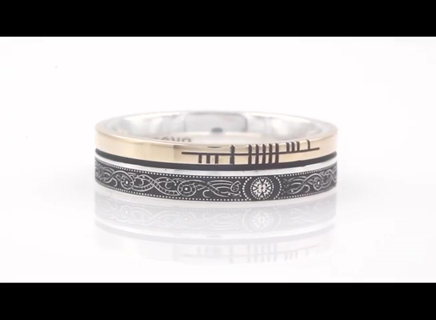 Personalised Ogham Celtic Warrior Ring Video