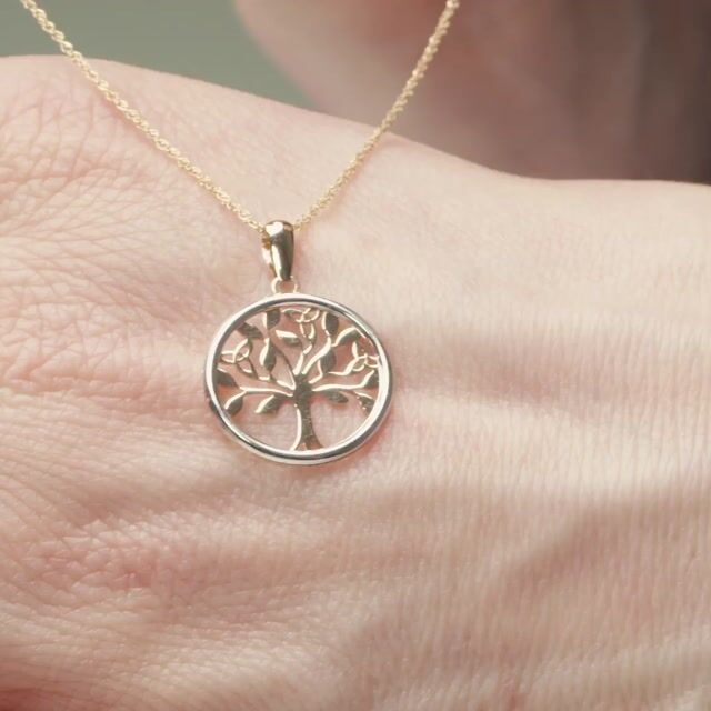 10K Gold Tree of Life Necklace, From Ireland | My Irish Jeweler
