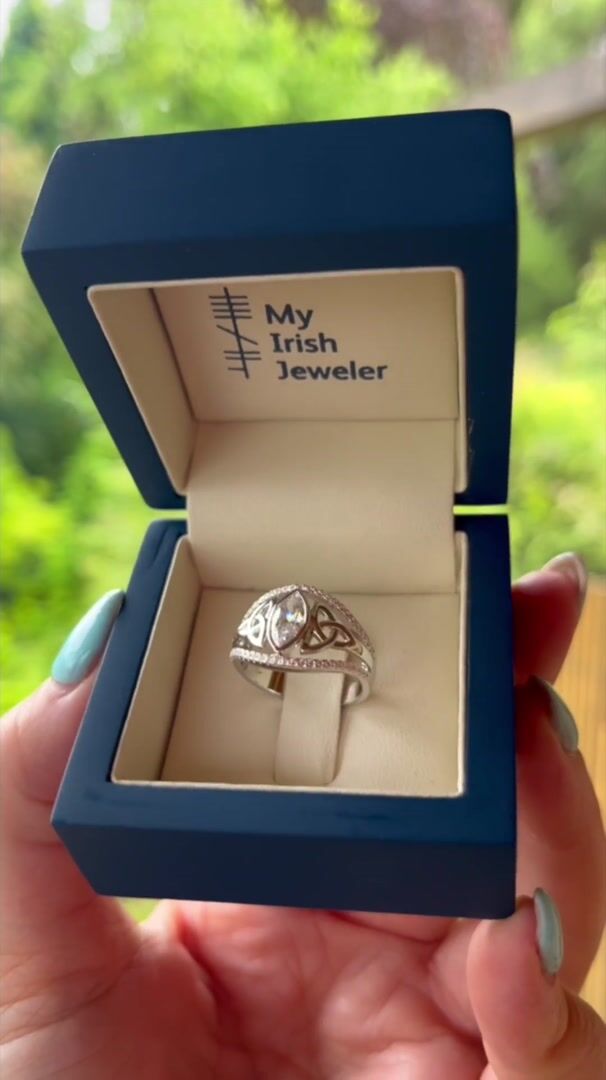 Marquise Trinity Knot Ring Video