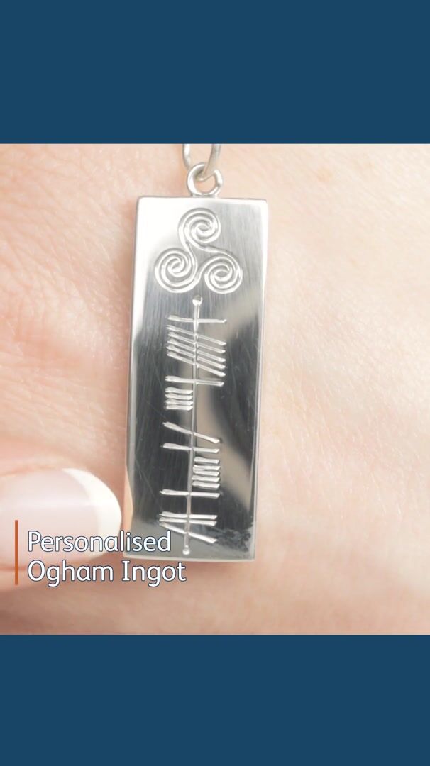 Custom Ogham Necklace with Triskele Video