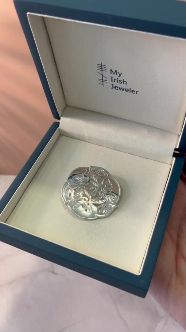 Handmade  Celtic Three Dog Brooch by Aidan Breen Video