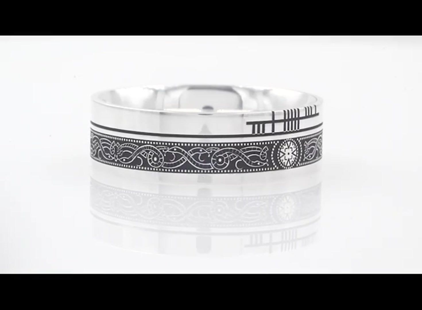 Personalized Ogham Celtic Warrior Ring Video