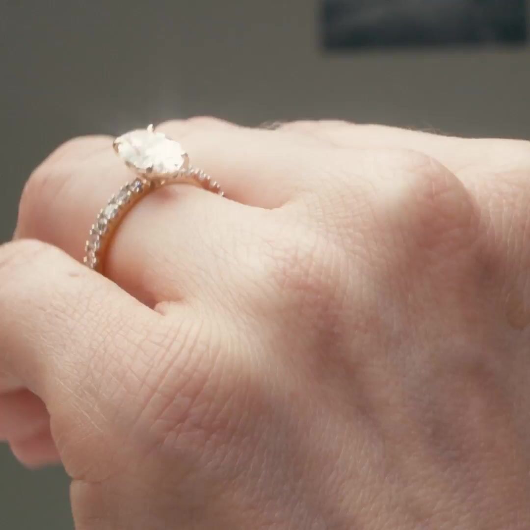 2ct Oval Diamond Love Knot Ring Video